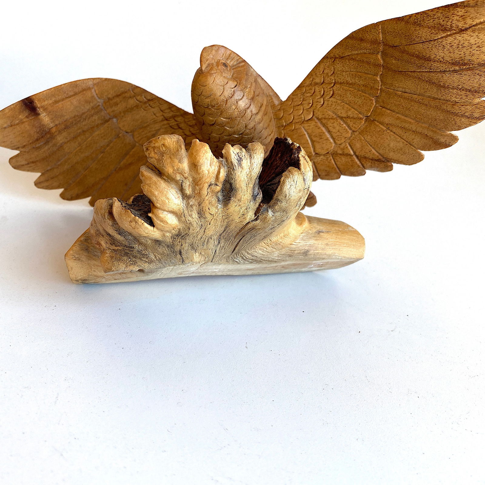 Hand carved wooden owl - 7