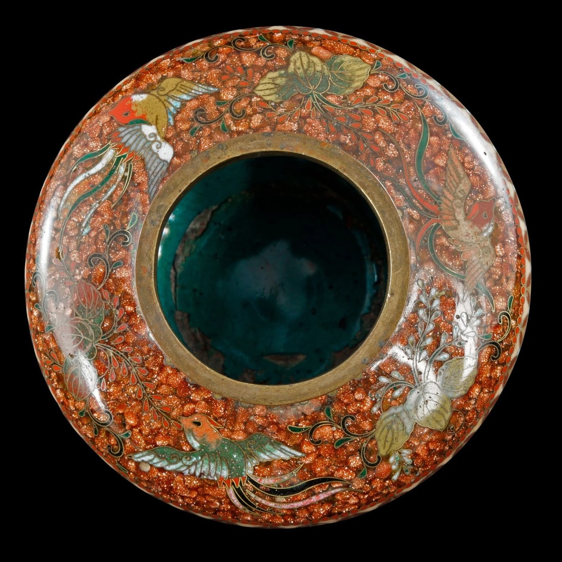 Small 19th C Japanese Cloisonne Censer - 10