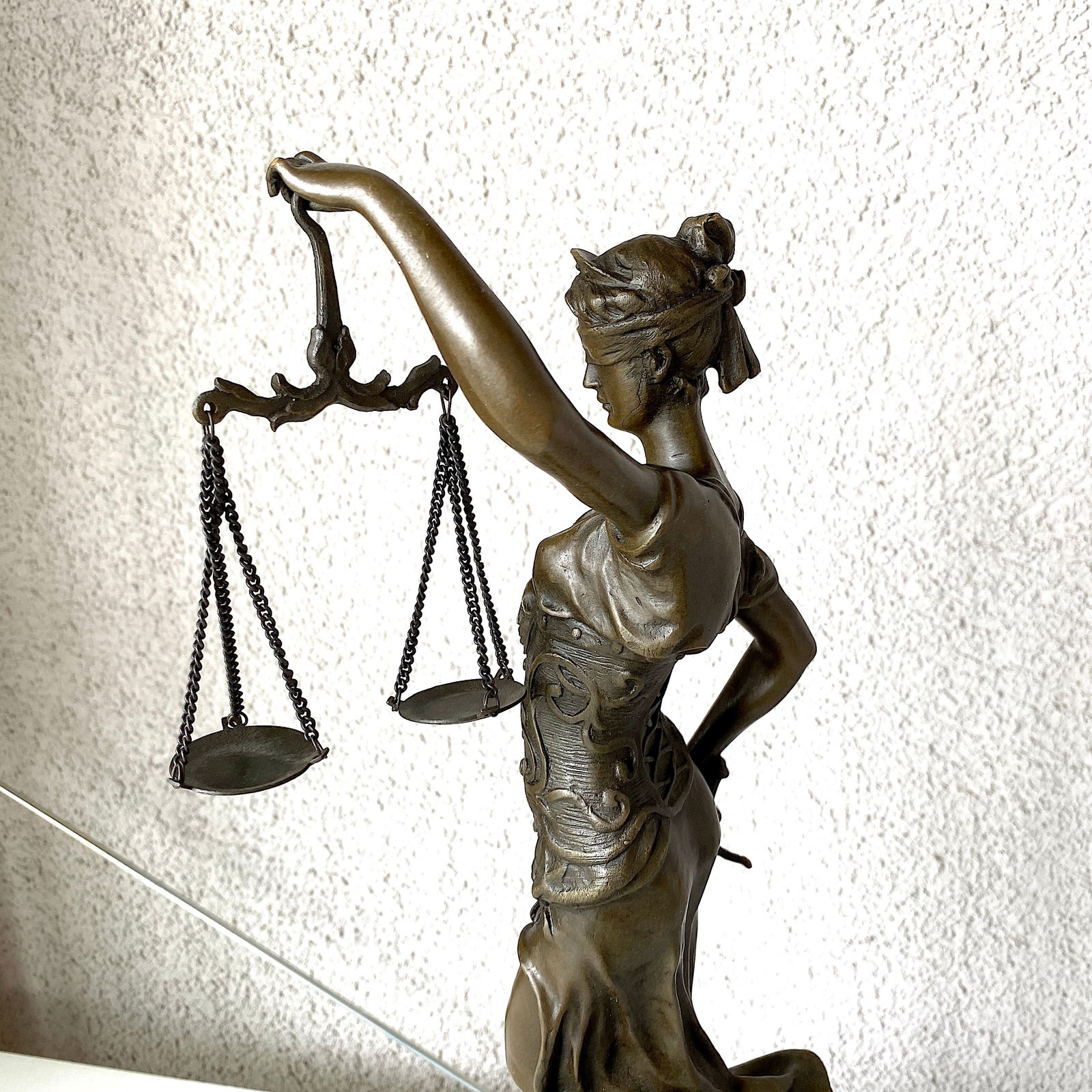 After A. Mayer - L'art Bronze qualite France - Statue of Themis - Lady Justice - 7