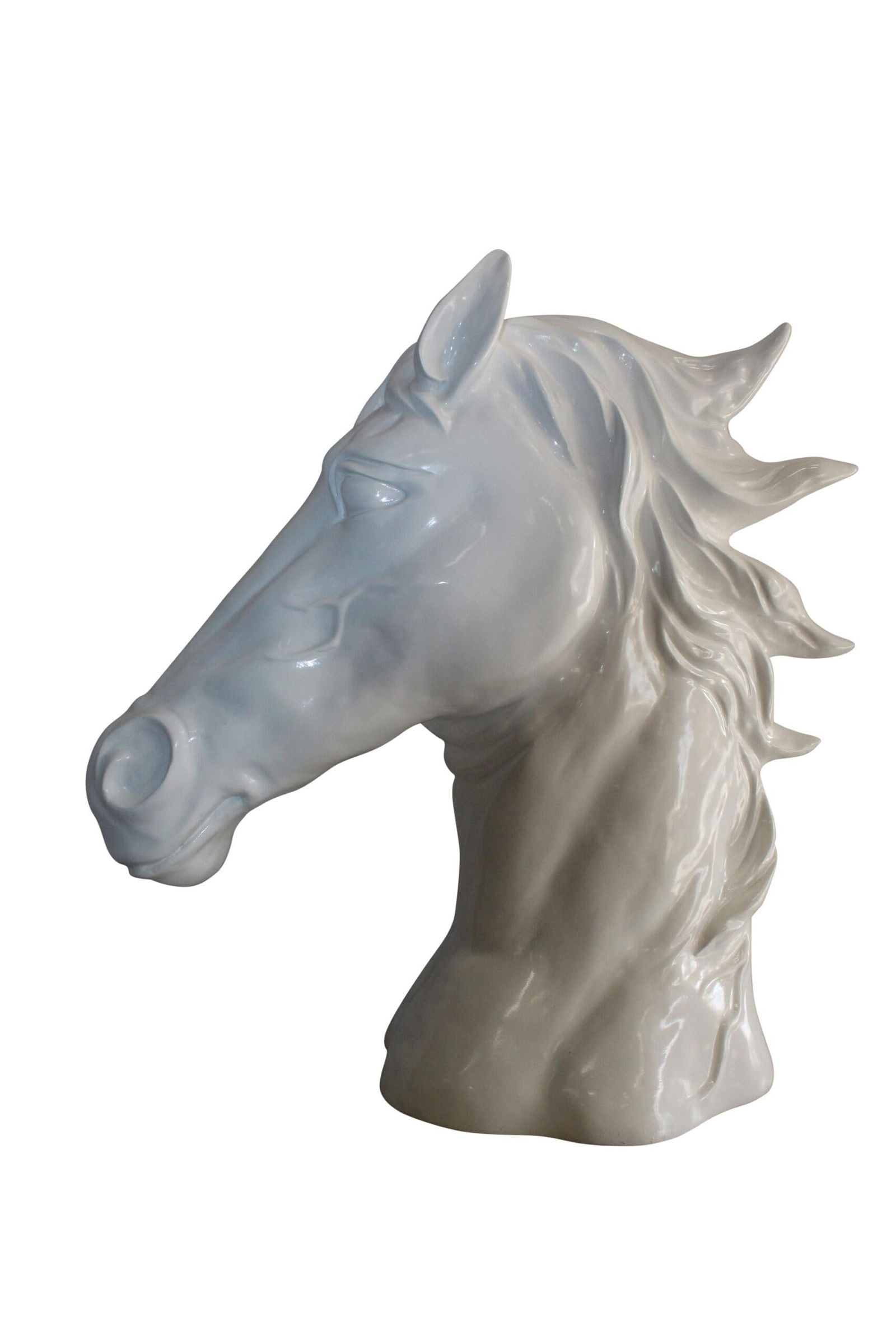 Pure Elegance, Fiberglass White Stallion Bust 36" x 14" x 36"H (1 of 10)