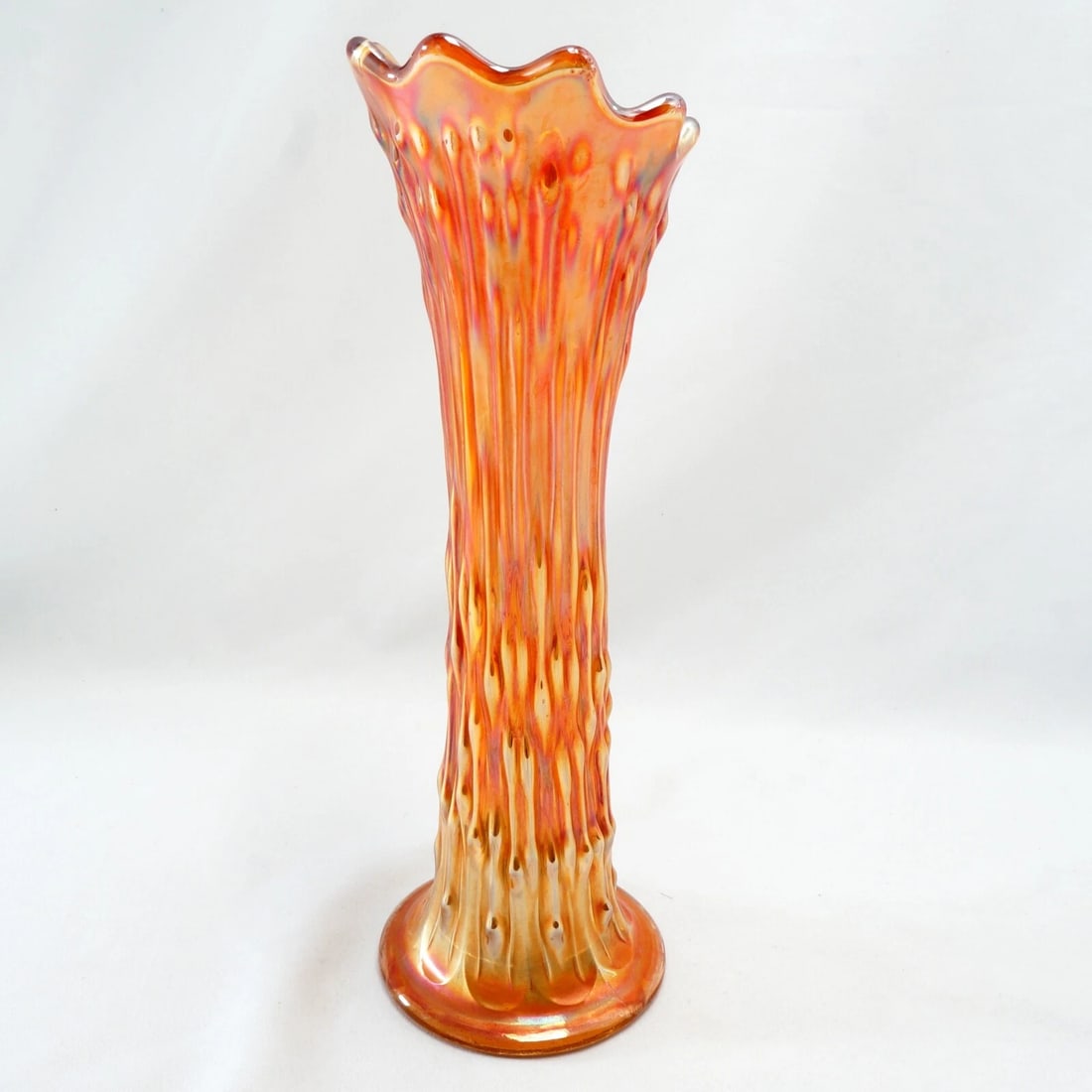 Swung Vase Carnival Glass Circa 1910 - 5
