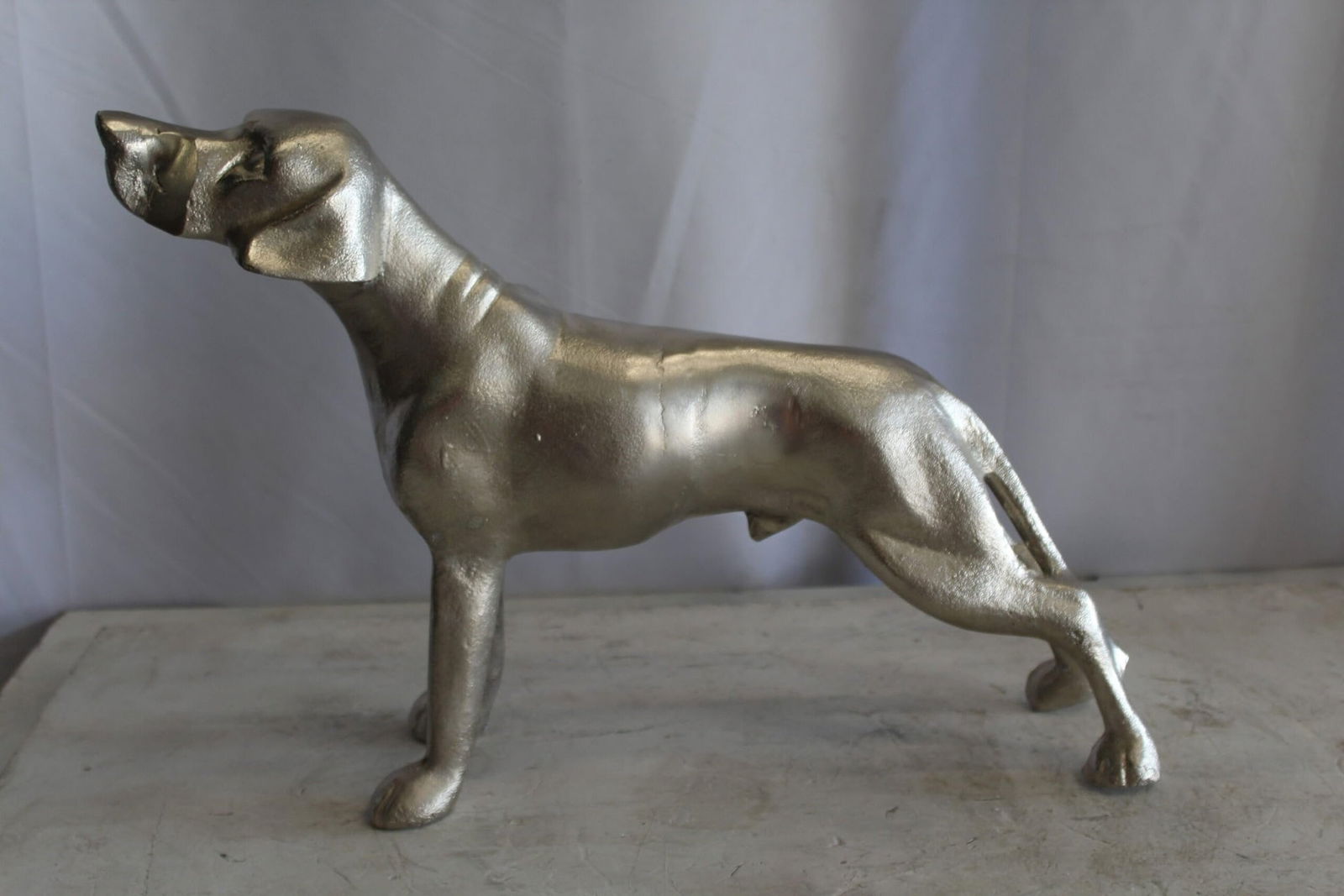 Aluminum Jagdhunde Dog Statue, Elegant Art Piece 22" x 6" x 15"H - 4