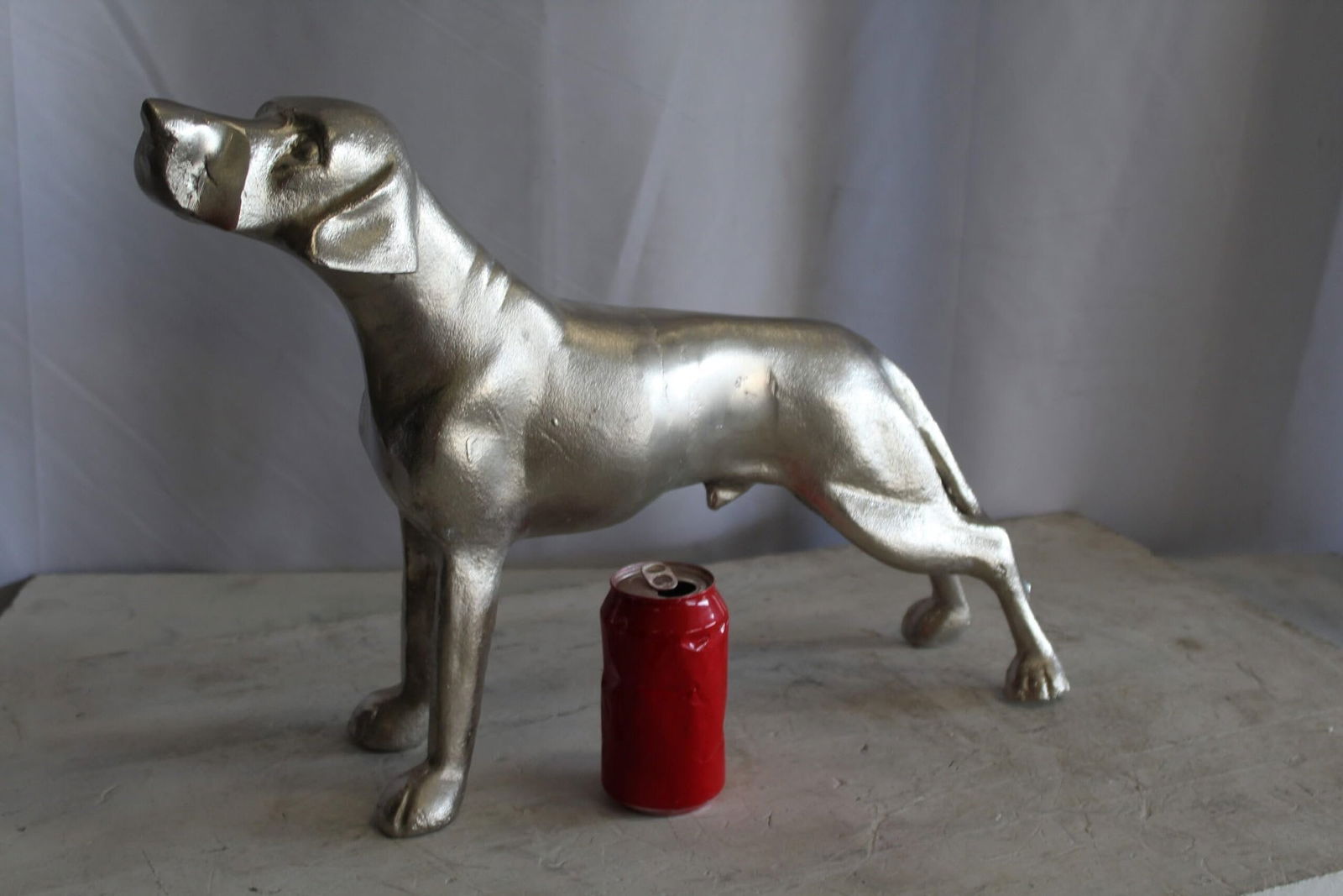 Aluminum Jagdhunde Dog Statue, Elegant Art Piece 22" x 6" x 15"H - 5