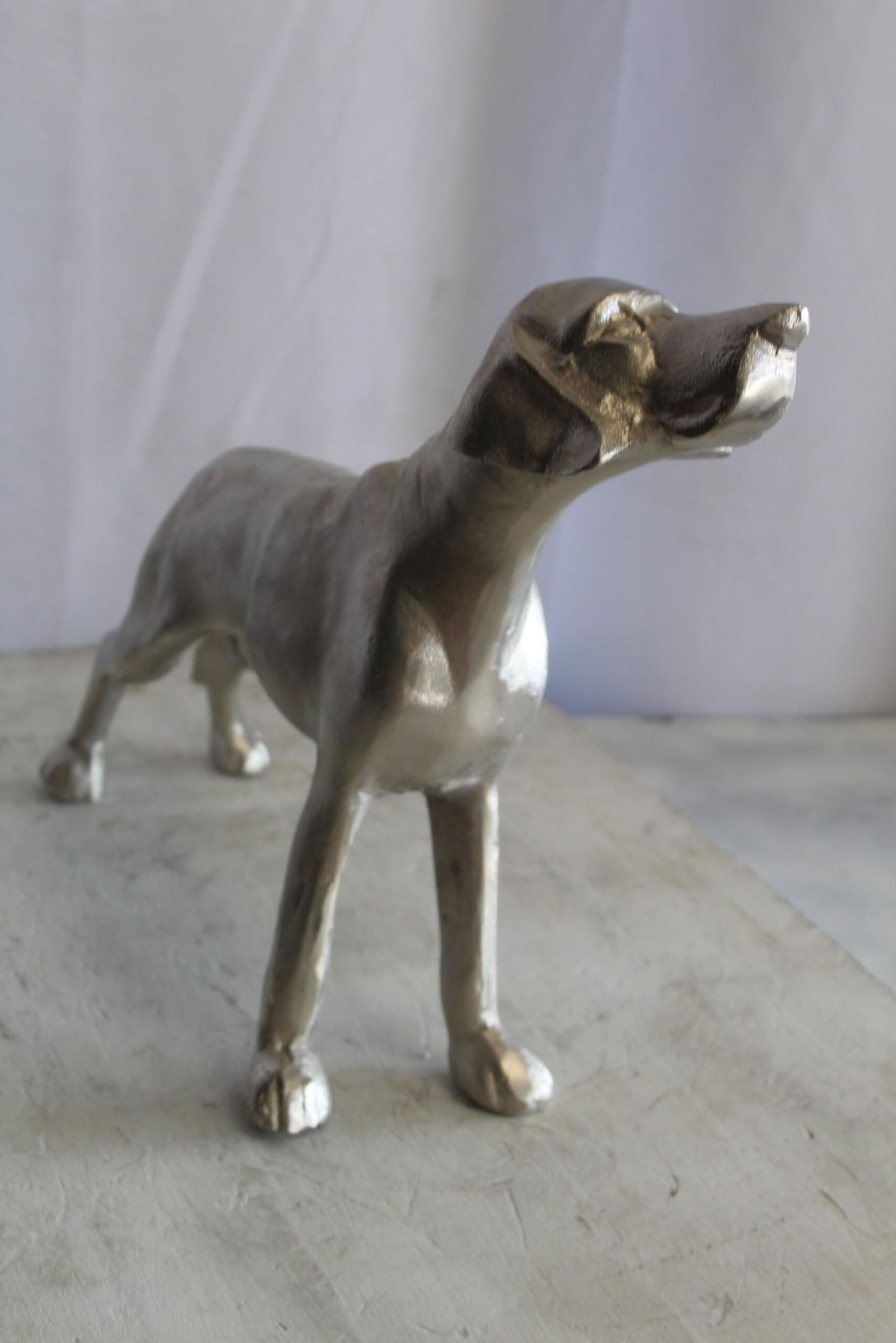 Aluminum Jagdhunde Dog Statue, Elegant Art Piece 22" x 6" x 15"H - 8