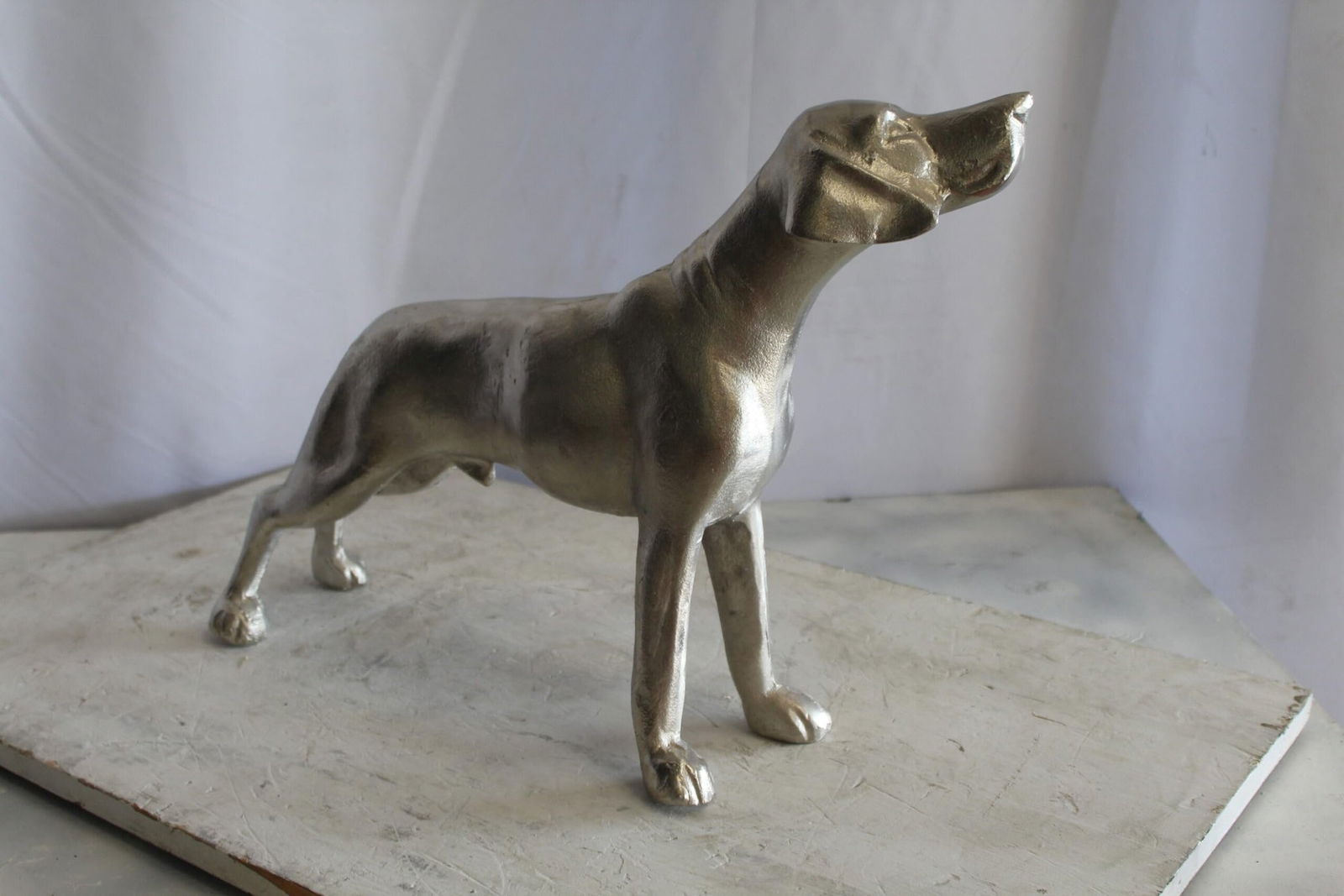 Aluminum Jagdhunde Dog Statue, Elegant Art Piece 22" x 6" x 15"H - 9