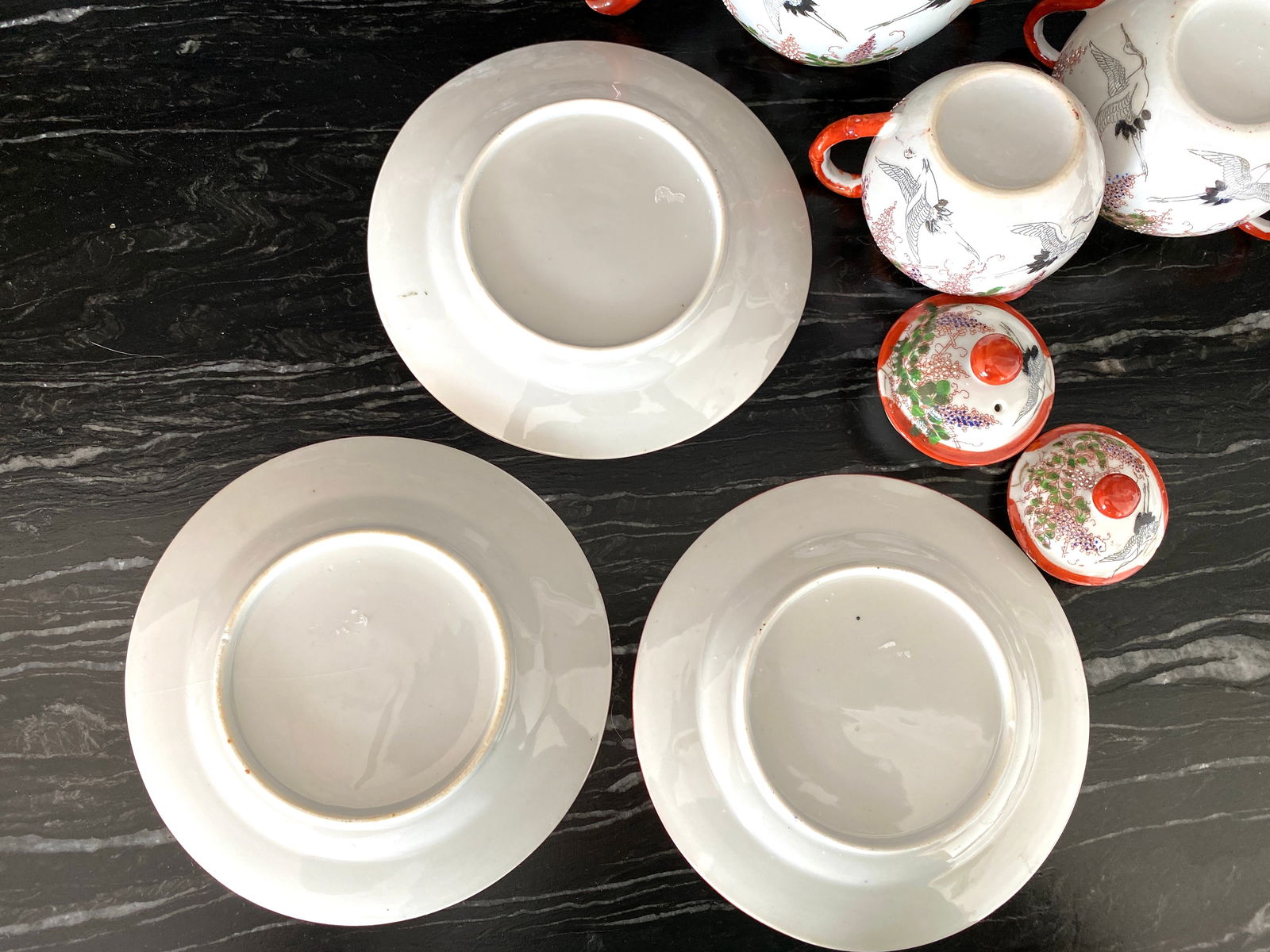 Antique Handpainted Japanease tea set - 5