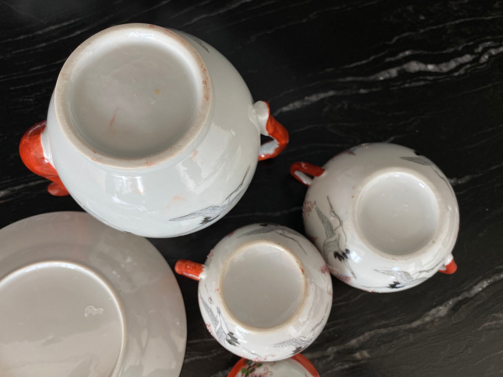 Antique Handpainted Japanease tea set - 6