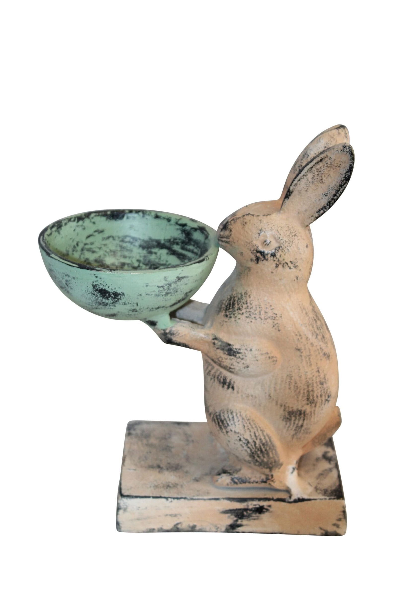 Colorful Aluminum Bunny Statue, Adorable Decor Accent 8" x 5" x 10"H: Title:Colorful Aluminum Bunny Statue, Adorable Decor Accent 8" x 5" x 10"HDescription:Colorful bunny statue crafted from aluminum. Adorable decor accent, handcrafted with care. Adds charm to any