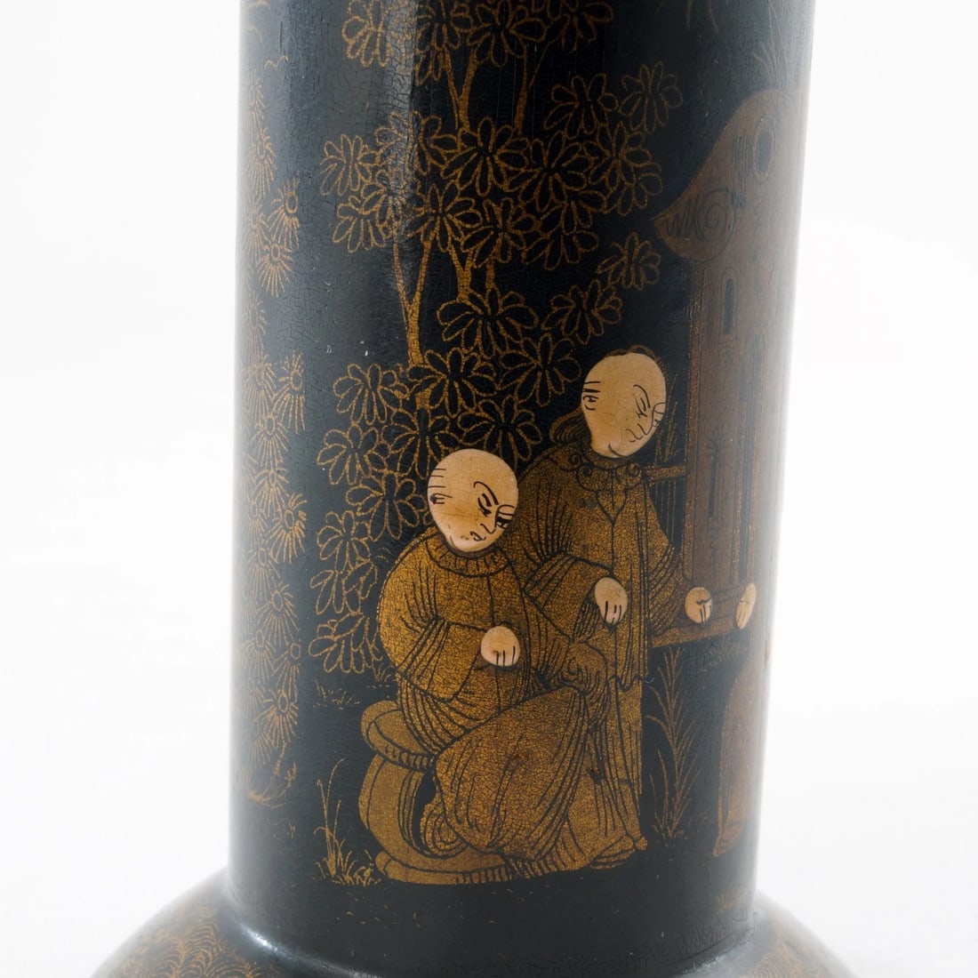 19th C Japanese Lacquer Spill Vase - 5