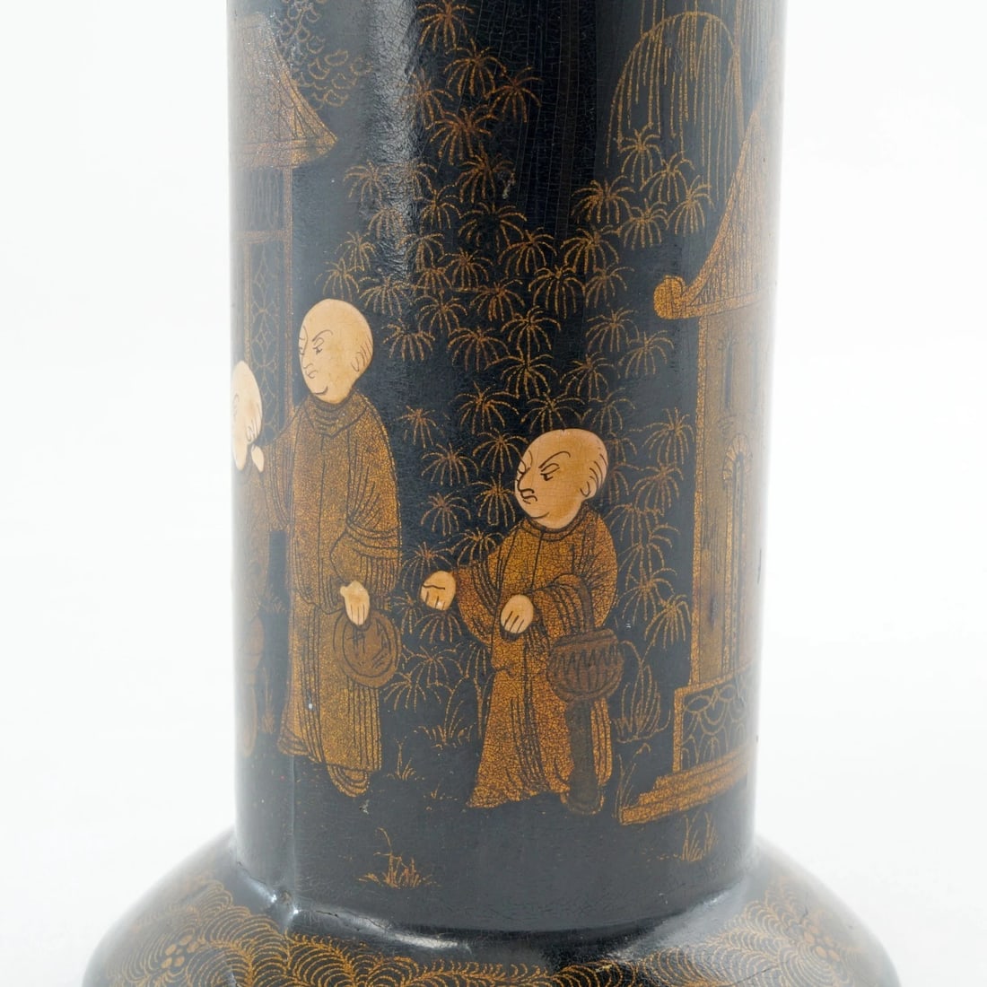 19th C Japanese Lacquer Spill Vase - 7