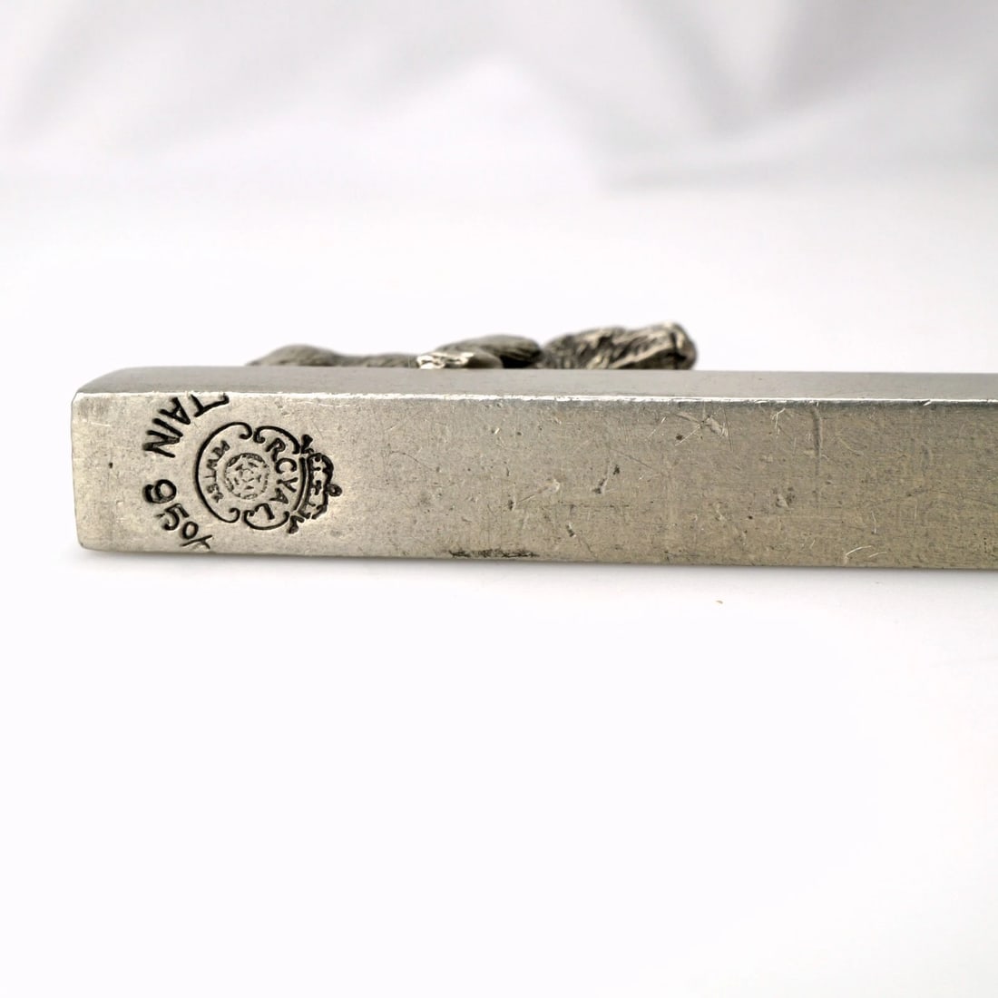 Three Pewter Knife Rests Duck, Pheasant, Dog - 7