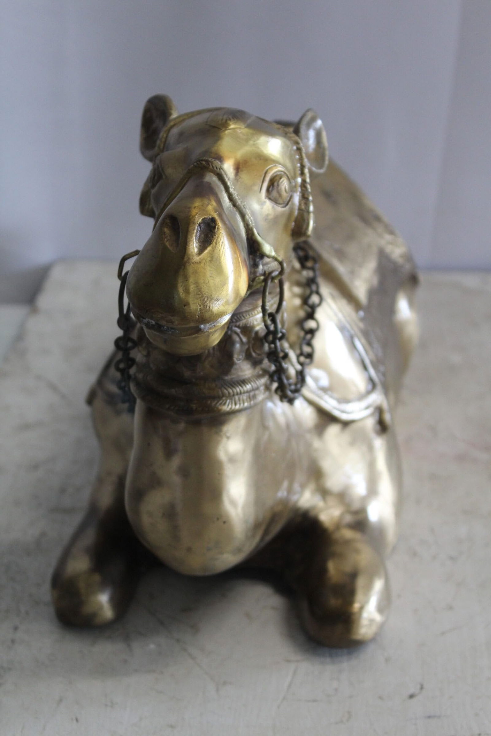 Metal Camel Lying Statue, Desert Majesty for Your Decor 24" x 9" x 13"H - 6
