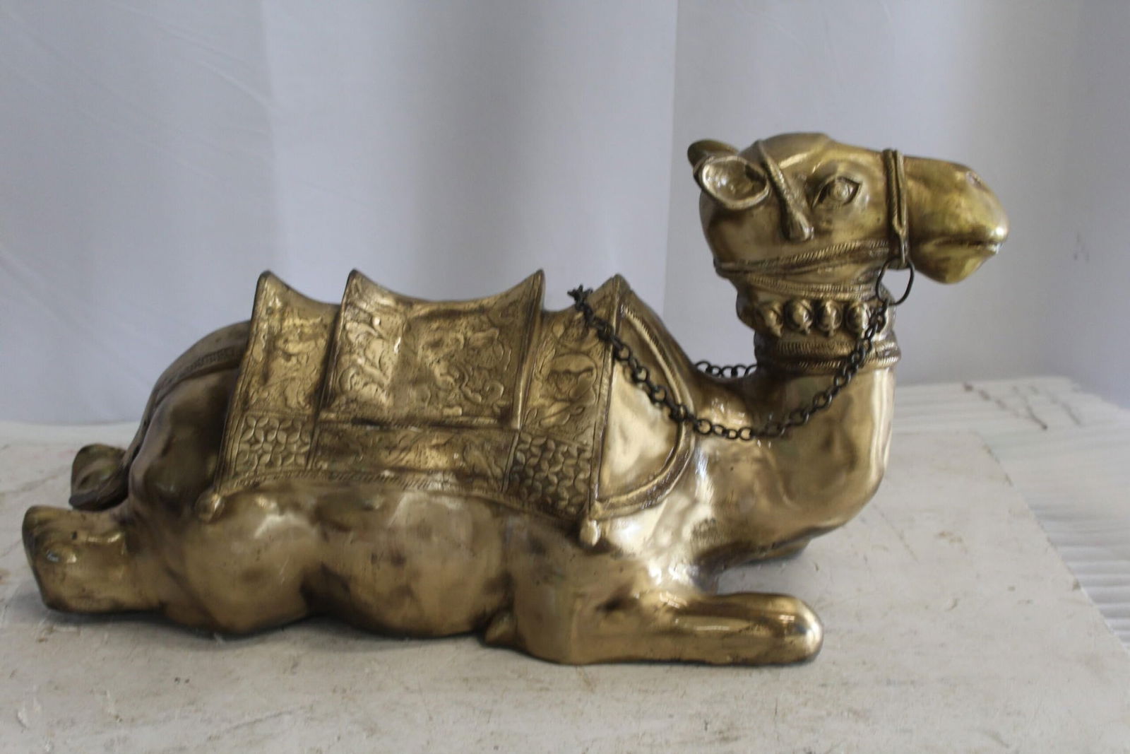 Metal Camel Lying Statue, Desert Majesty for Your Decor 24" x 9" x 13"H - 9