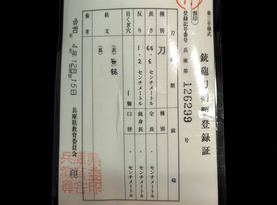 NBTHK Hozon Certified Japanese Katana Sword, Shiga-zeki School, Mid Muromachi Period - 20