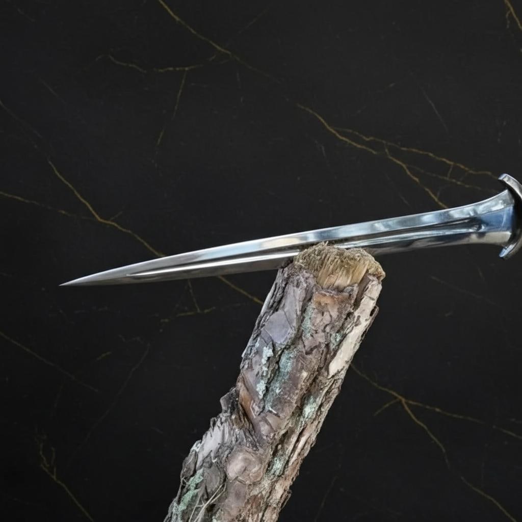 Handmade Traditional Viking Sword 34 inch Carbon Steel Hunting Blade Rosewood Handle - 4