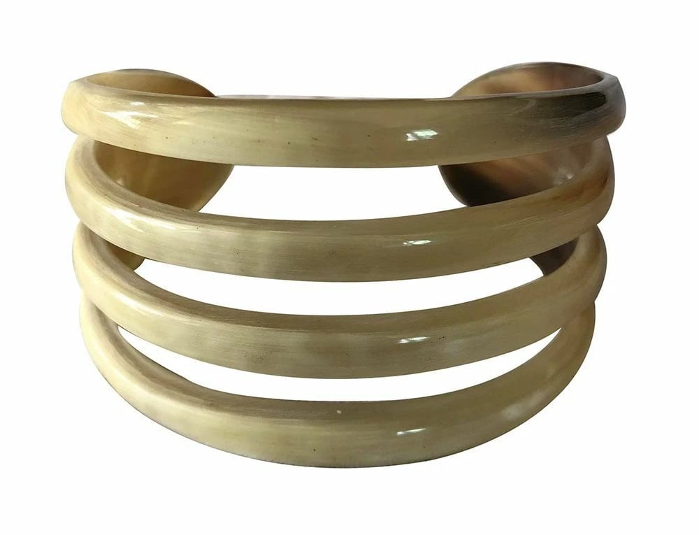 New Textured Cow Horn Bracelet. - 3