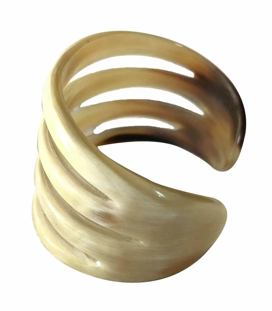 New Textured Cow Horn Bracelet. - 4