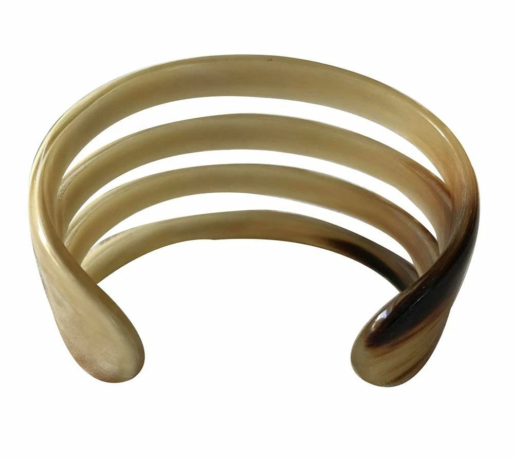 New Textured Cow Horn Bracelet. - 5