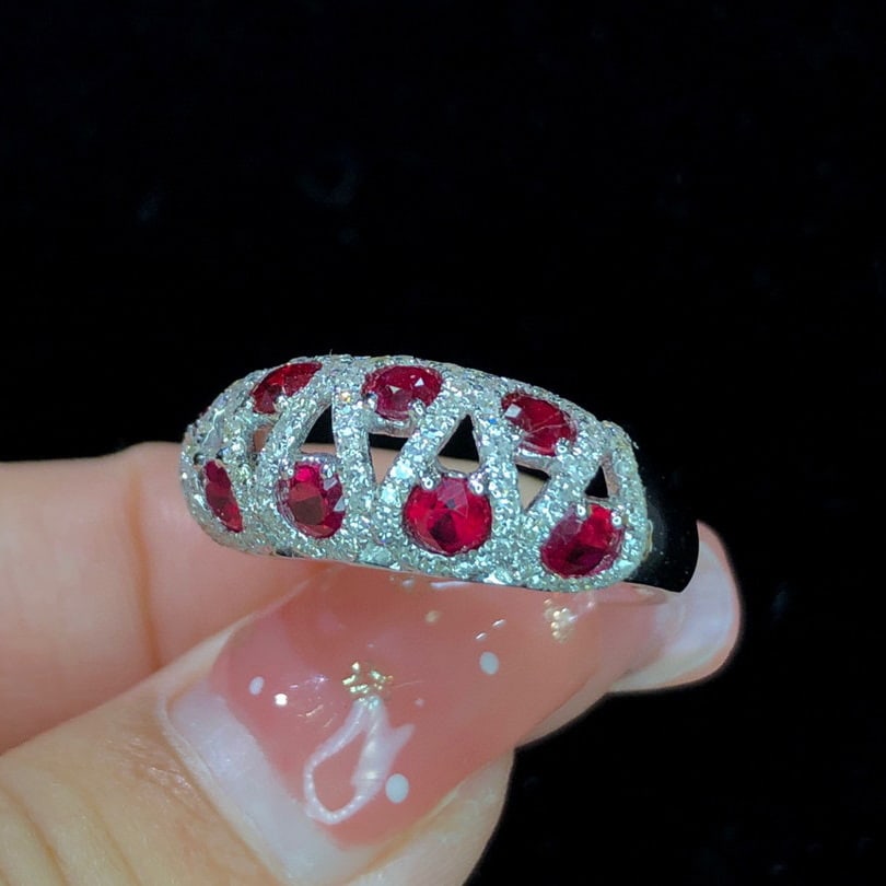 14K GOLD 1.79 CTW NATURAL RUBY & DIAMOND RING - 2