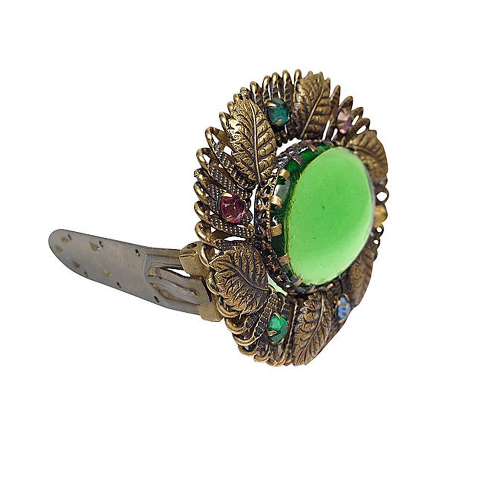 Czecho-Slovakia Green Dress Clip - 2