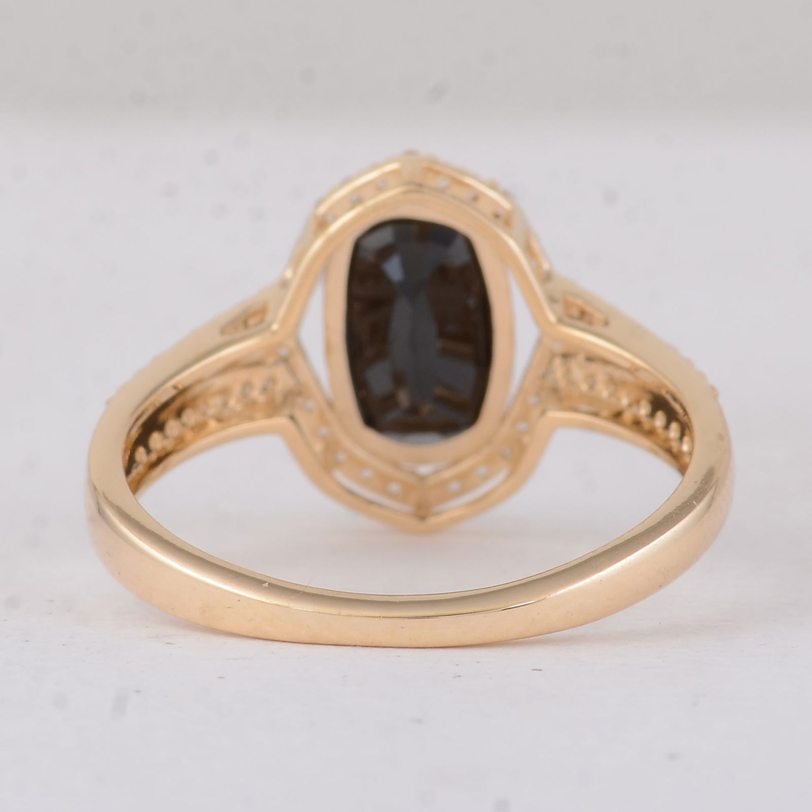 2.16 Ct Cushion Sapphire 9K Gold Ring - 3