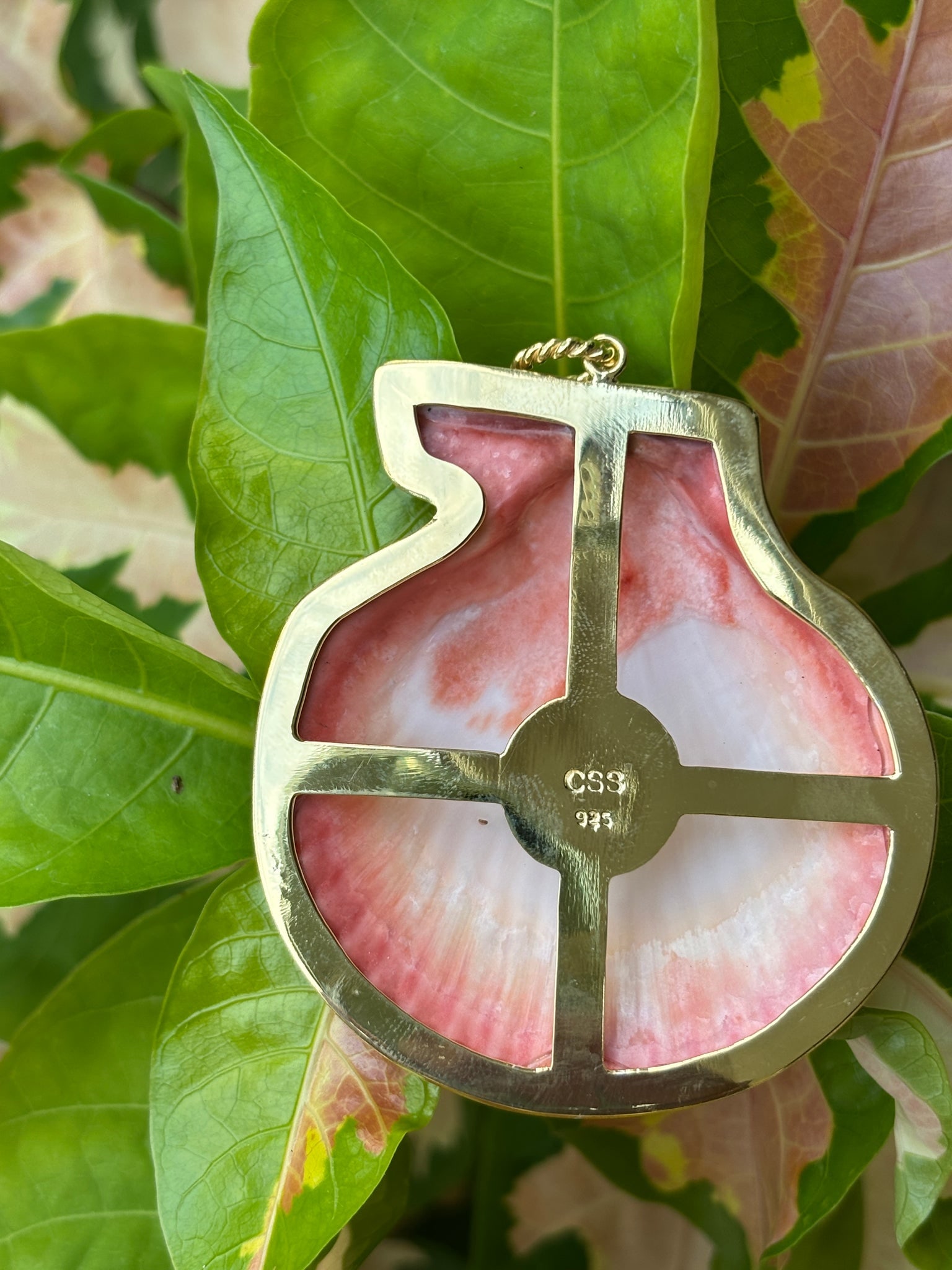 St. James Pendant with Carved Coral - 2