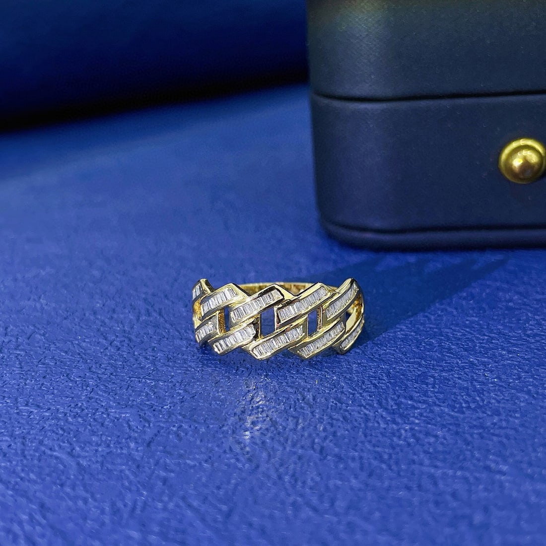 14K GOLD 0.34 CT NATURAL H DIAMOND RING - 4