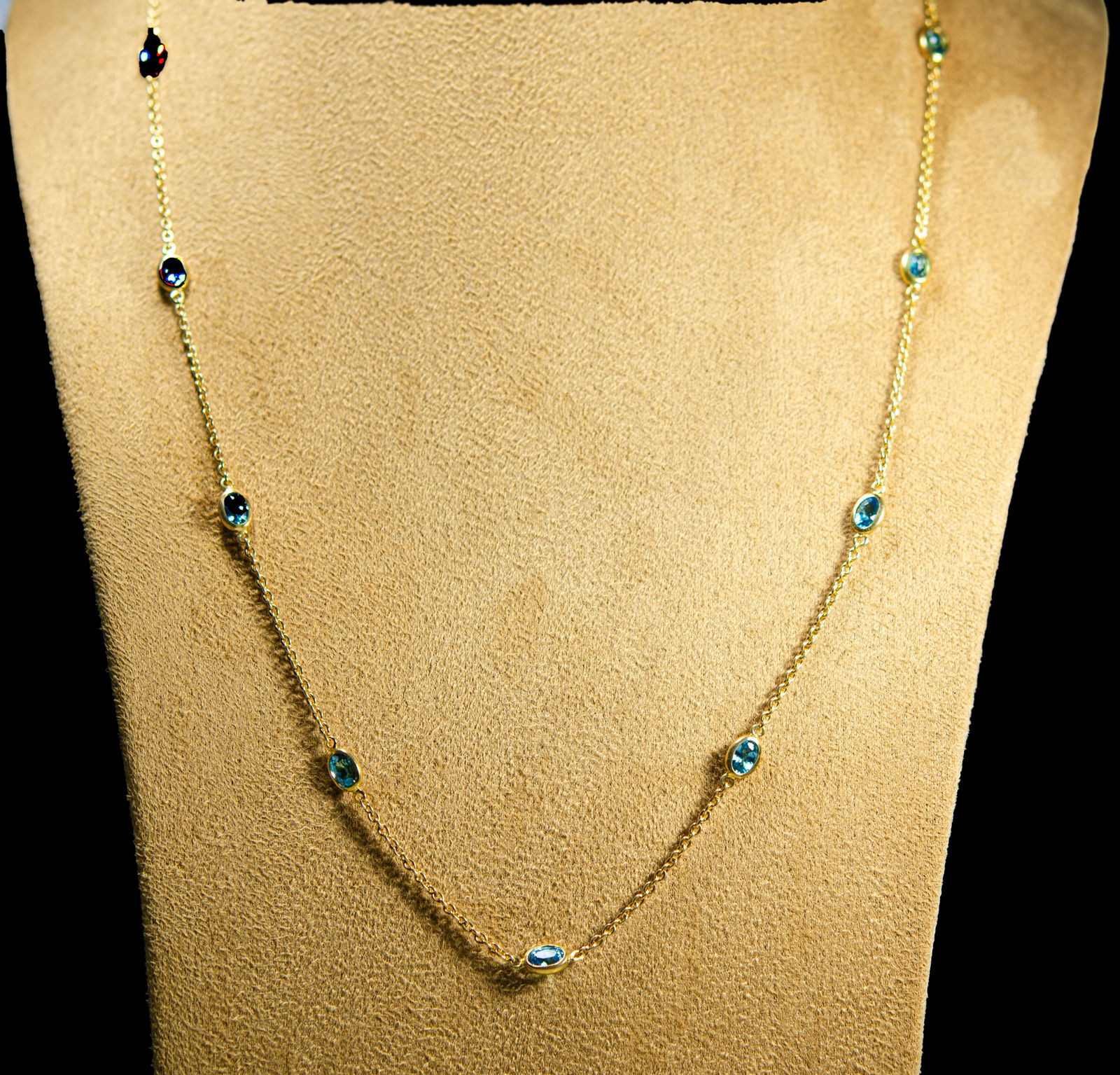 18K Gold-Plated 925 Silver Zircon Chain - 2