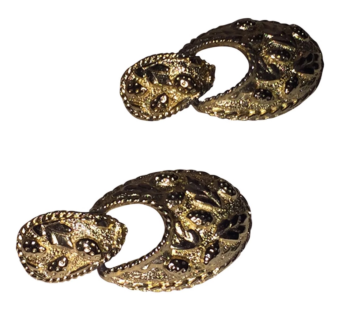 Kenneth Lane Pinecone Dangle Hoop Earrings - 4