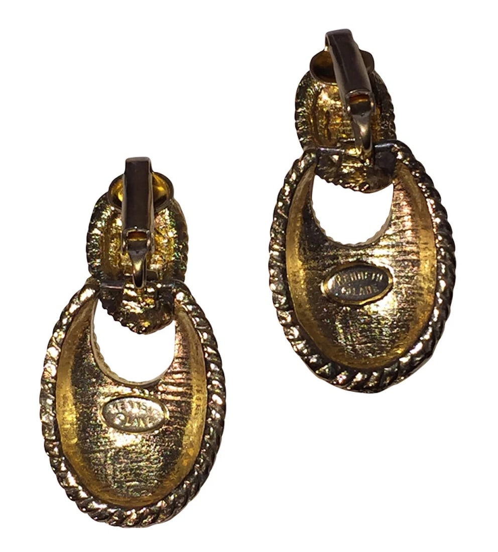 Kenneth Lane Pinecone Dangle Hoop Earrings - 6