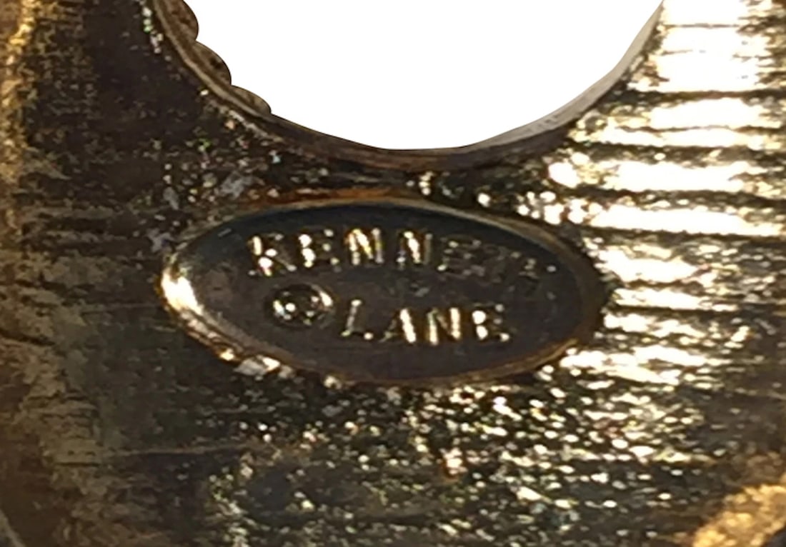 Kenneth Lane Pinecone Dangle Hoop Earrings - 7