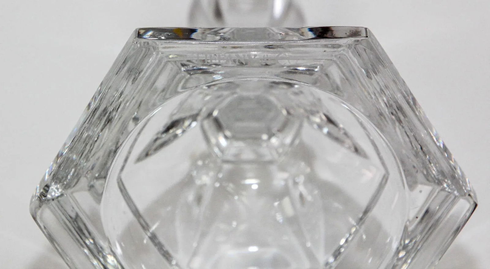 Tiffany Single Light Crystal Candlestick 9" Tall - 10