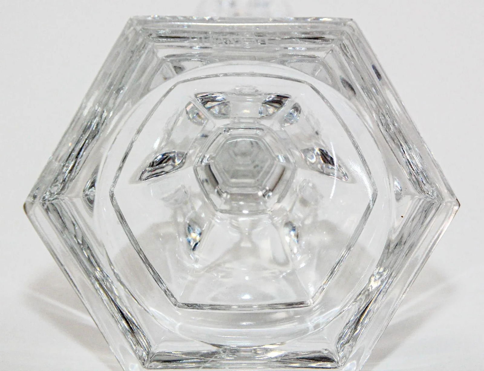 Tiffany Single Light Crystal Candlestick 9" Tall - 7