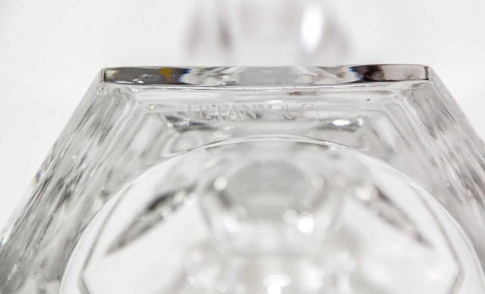 Tiffany Single Light Crystal Candlestick 9" Tall - 9