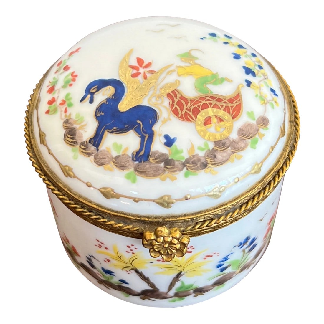 Tiffany Le Tallec Cirque Chinois Porcelain Box: Atelier Le Tallec For Tiffany & Company, 20th century. One of the most collectible patterns, these boxes do not come available often. Marked to bottom. Condition: Alterations: Original Condition