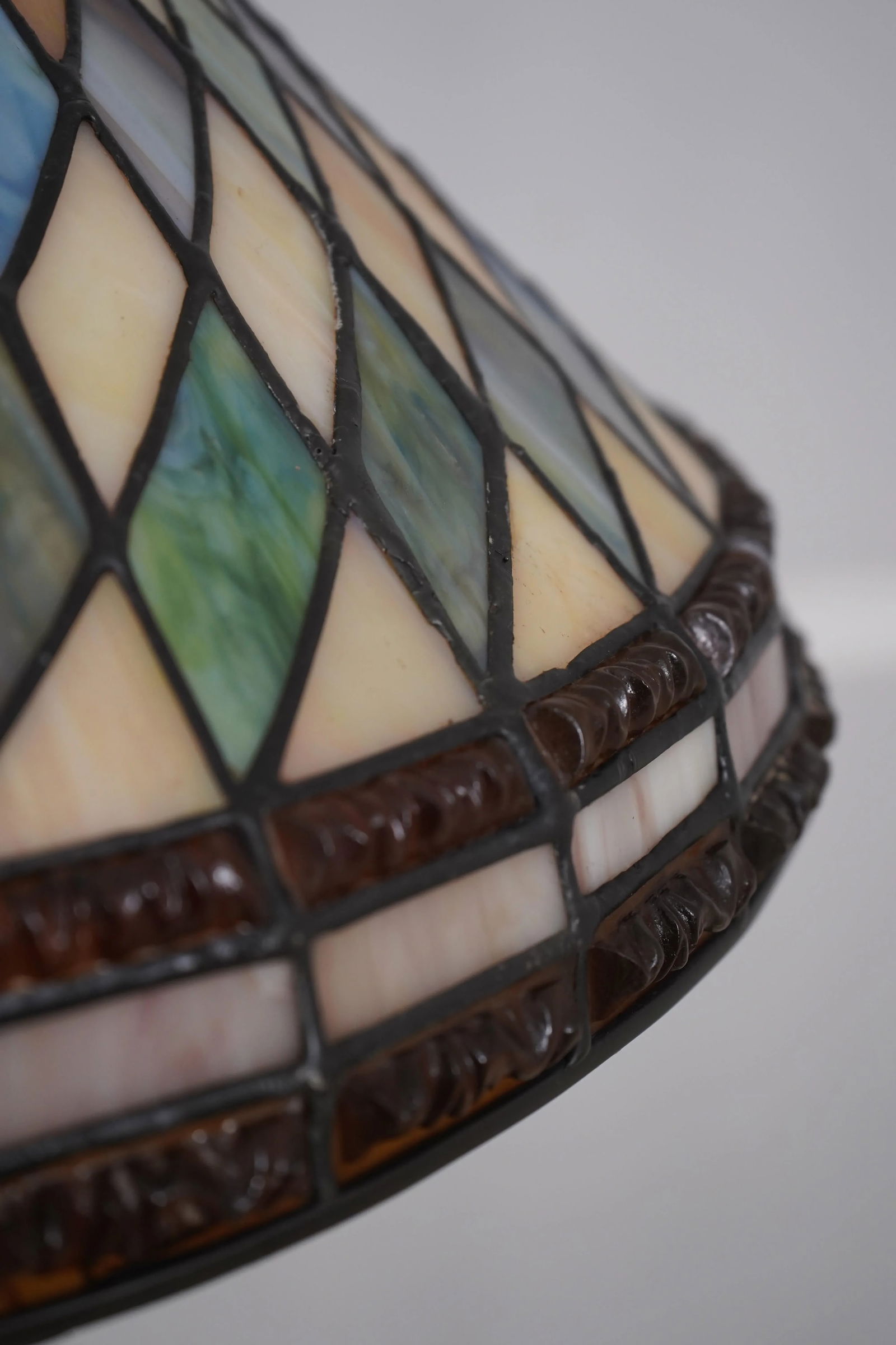 Quality Tiffany Style Art Nouveau Stained Glass Floor Lamp - 7