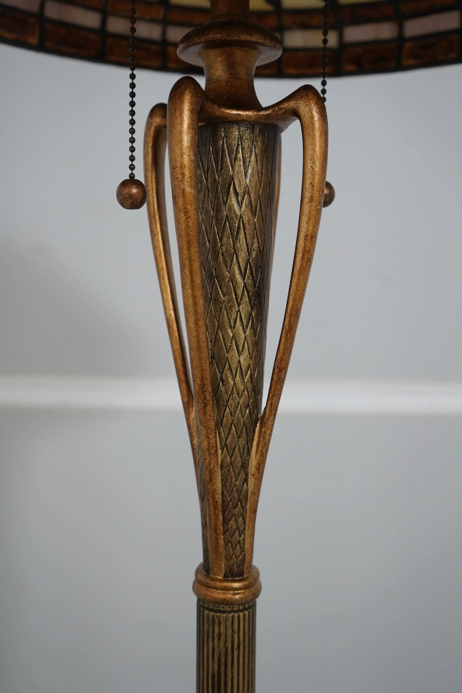 Quality Tiffany Style Art Nouveau Stained Glass Floor Lamp - 9