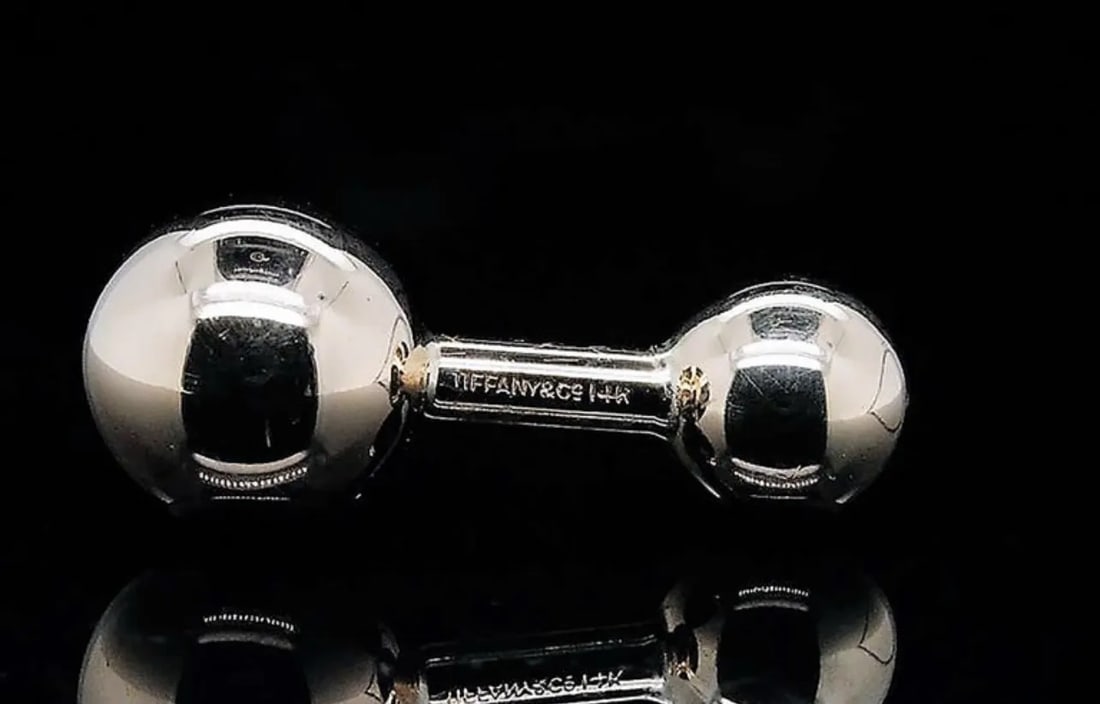 Tiffany and Co Vintage Solid 14 Karat Yellow Gold Ball Cufflinks - 2 Pieces - 2