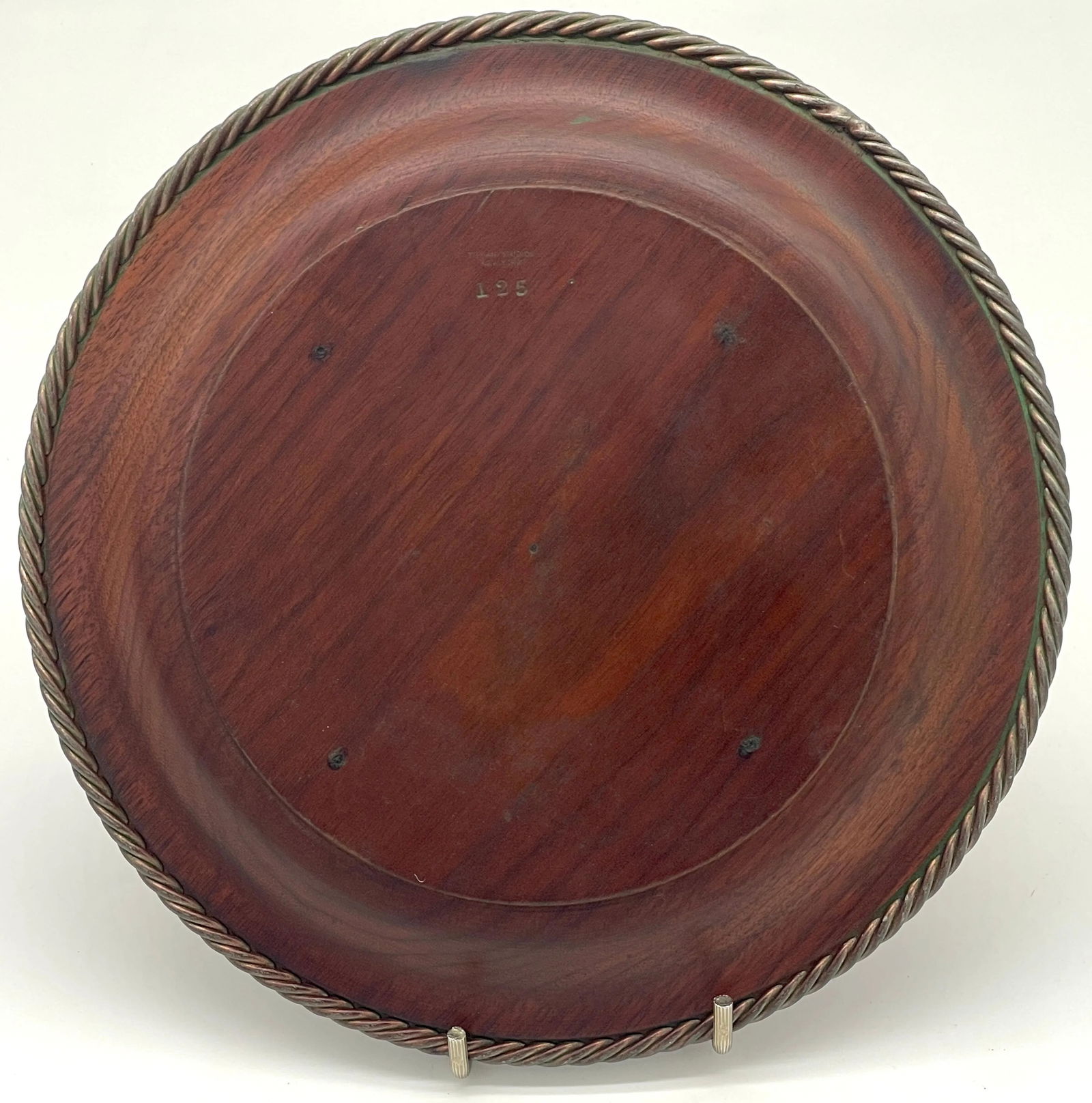 Tiffany Studios Favirlle Glass Scarab, Bronze Mounted Wood Vide-Poche - 5