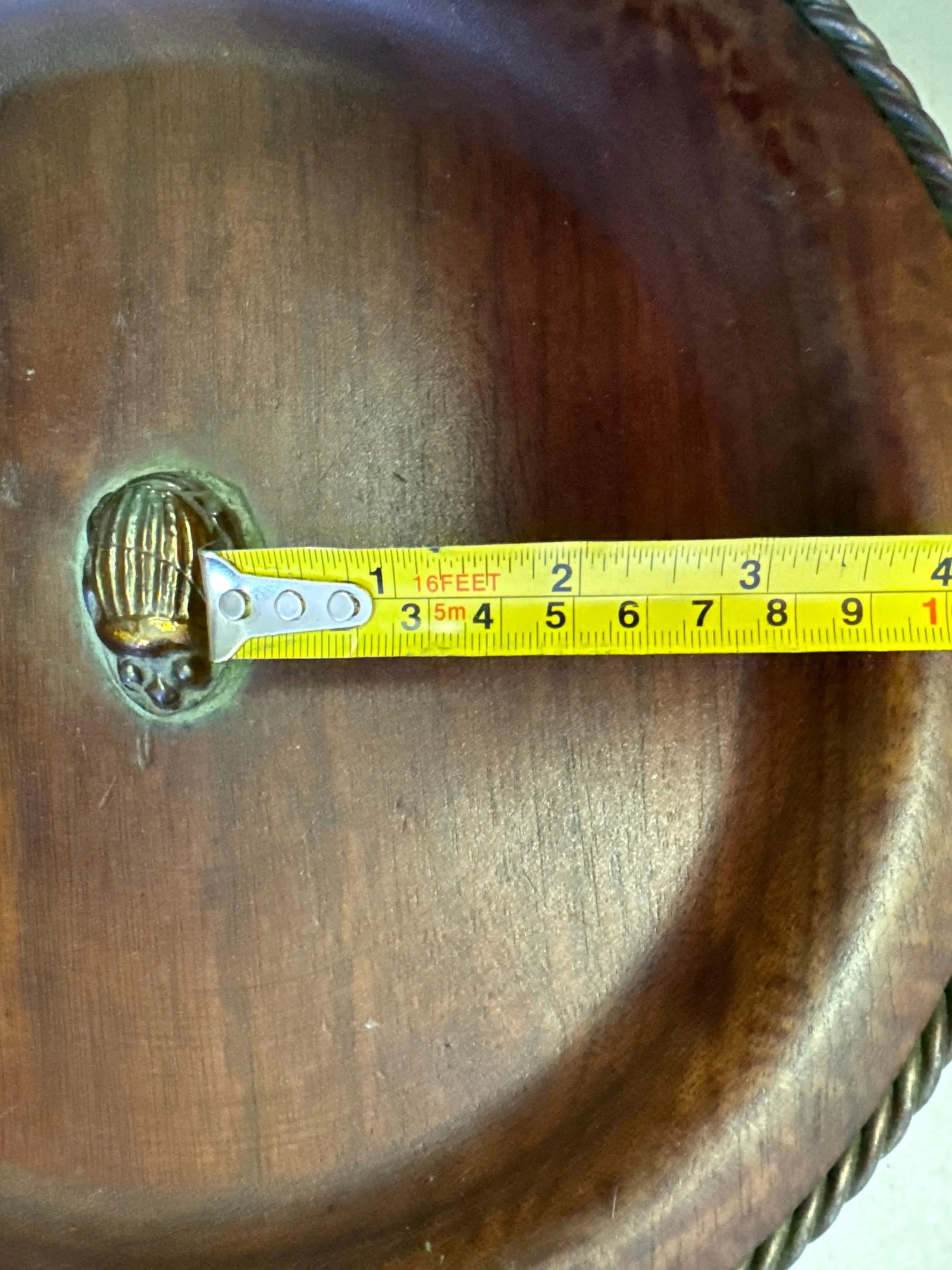 Tiffany Studios Favirlle Glass Scarab, Bronze Mounted Wood Vide-Poche - 8