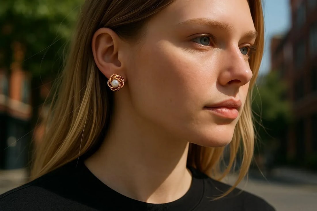 Vintage Tiffany and Co. 14k Yellow Gold Pearl Lever-Back Earrings - 2 Pieces - 8