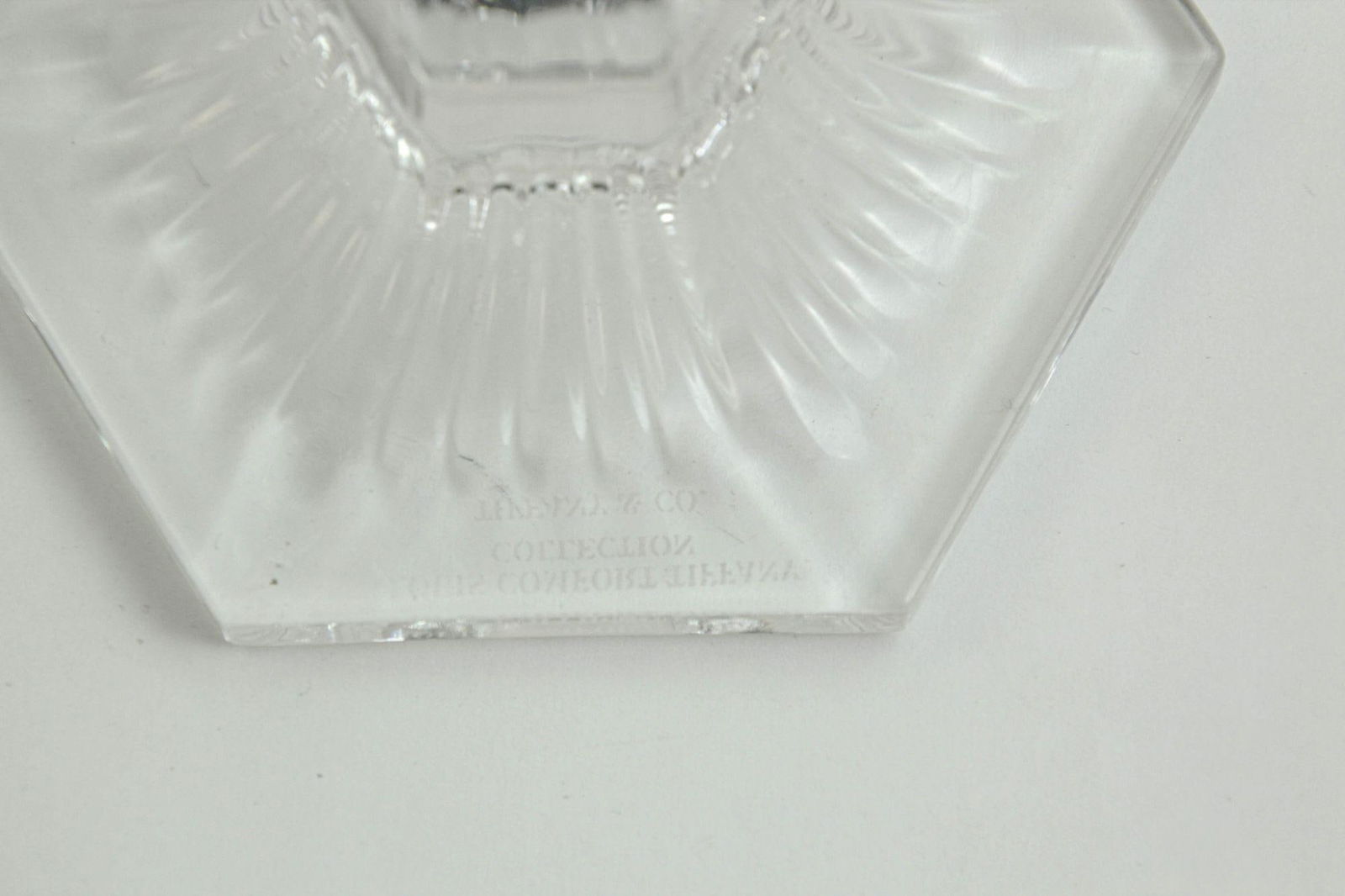 Pair of Louis Comfort Tiffany & Co. Clear Crystal Candlesticks - 7