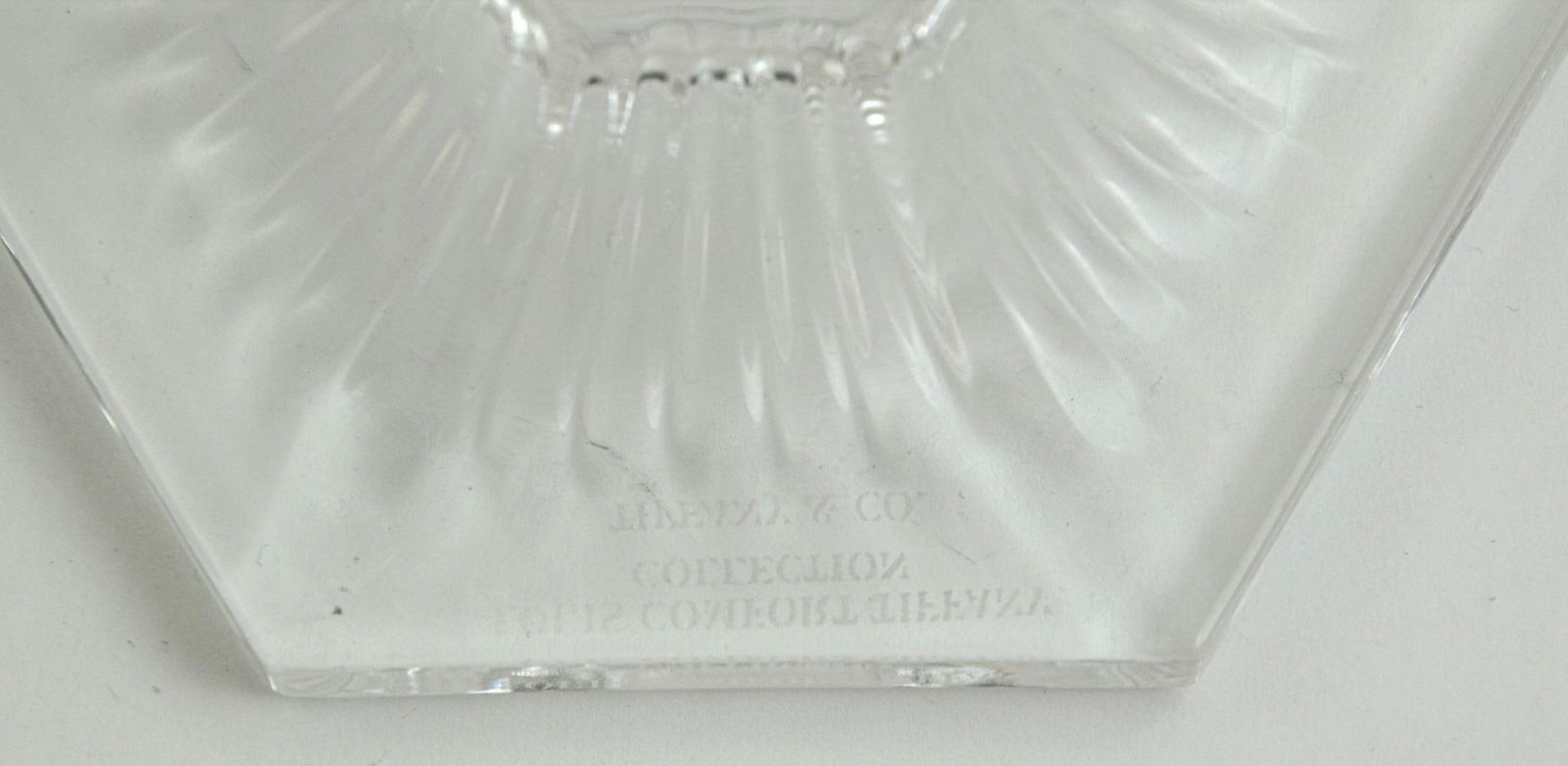 Pair of Louis Comfort Tiffany & Co. Clear Crystal Candlesticks - 8