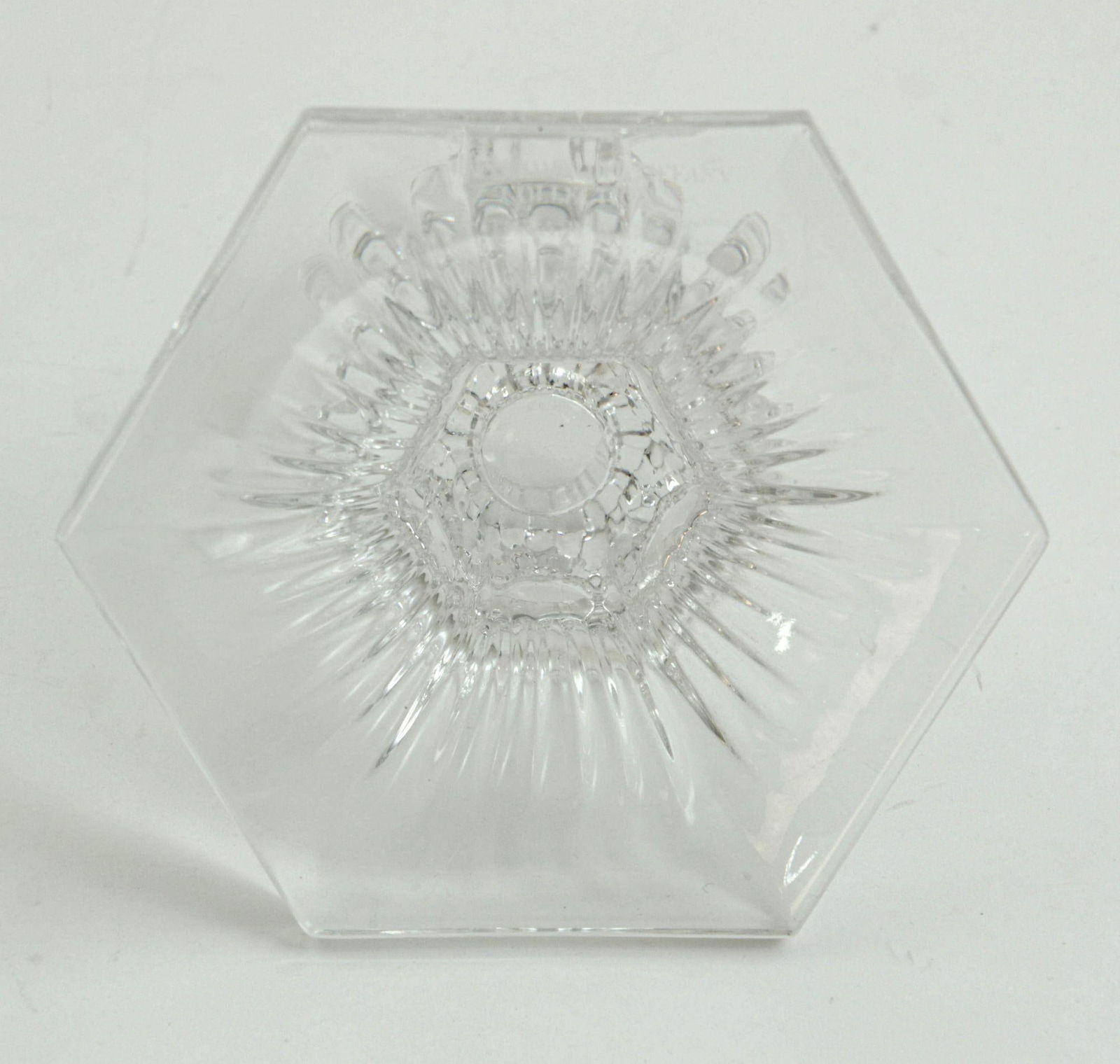 Pair of Louis Comfort Tiffany & Co. Clear Crystal Candlesticks - 9