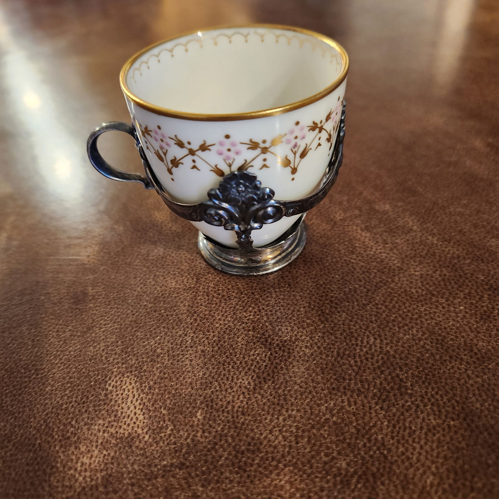 1900s Lenox for Tiffany & Co Sterling Silver Demitasse Cup - 2