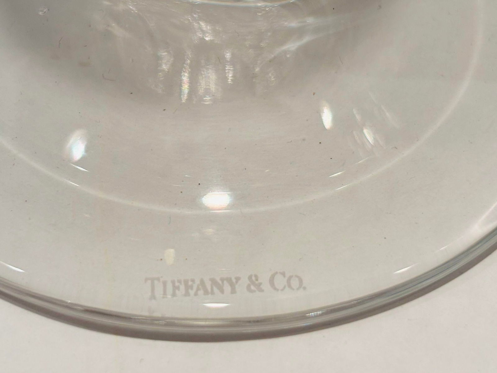 Tiffany & Co. Clear Crystal Candlesticks a Pair - 5