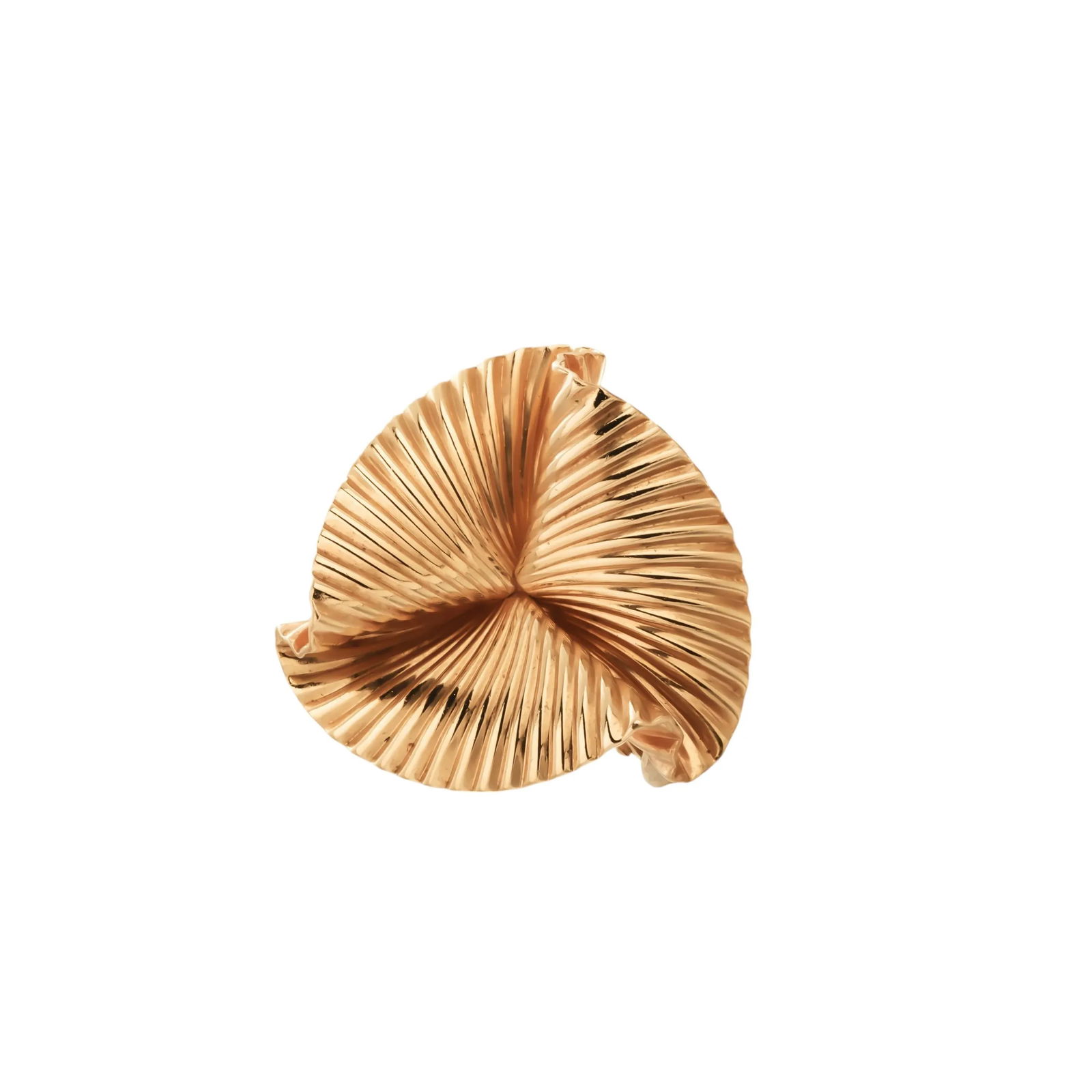 Vintage Tiffany & Co. 14k Yellow Gold Ribbon Brooch 1.5 Inches Diameter - 3