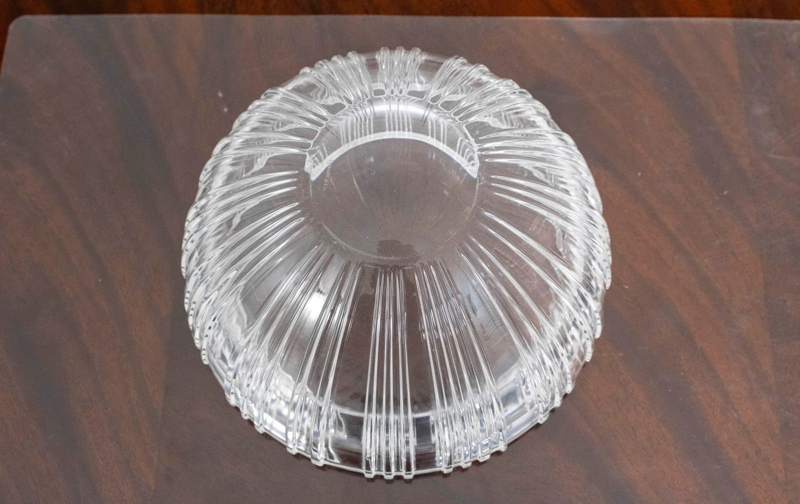 1960s Tiffany & Co Modern Style Cut Crystal Bowl - 14