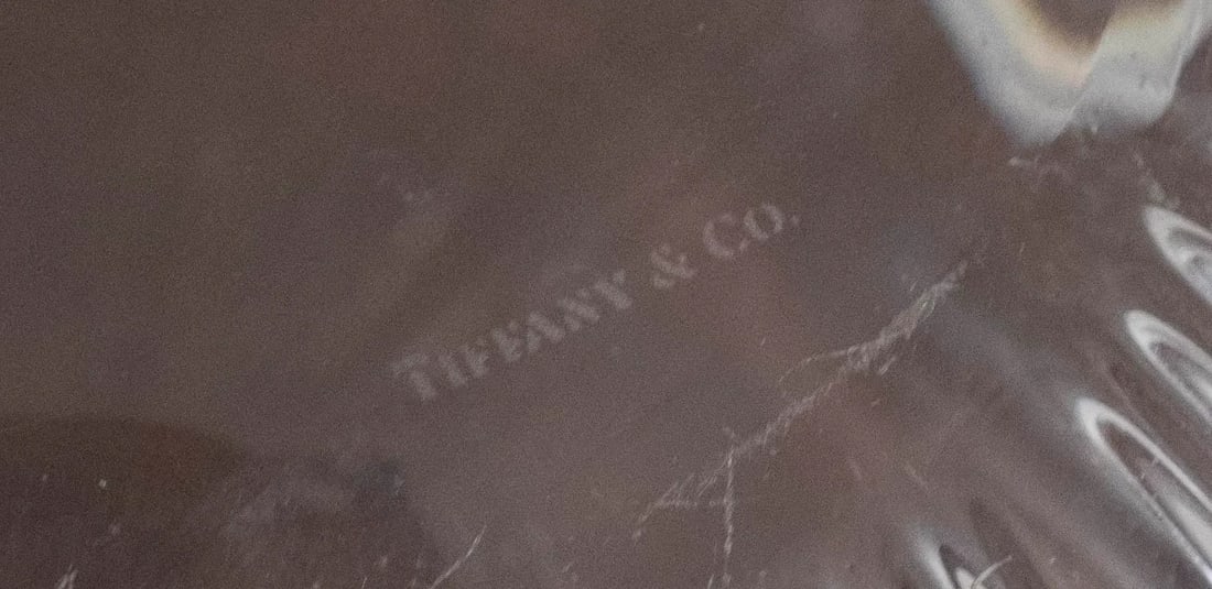 1960s Tiffany & Co Modern Style Cut Crystal Bowl - 15