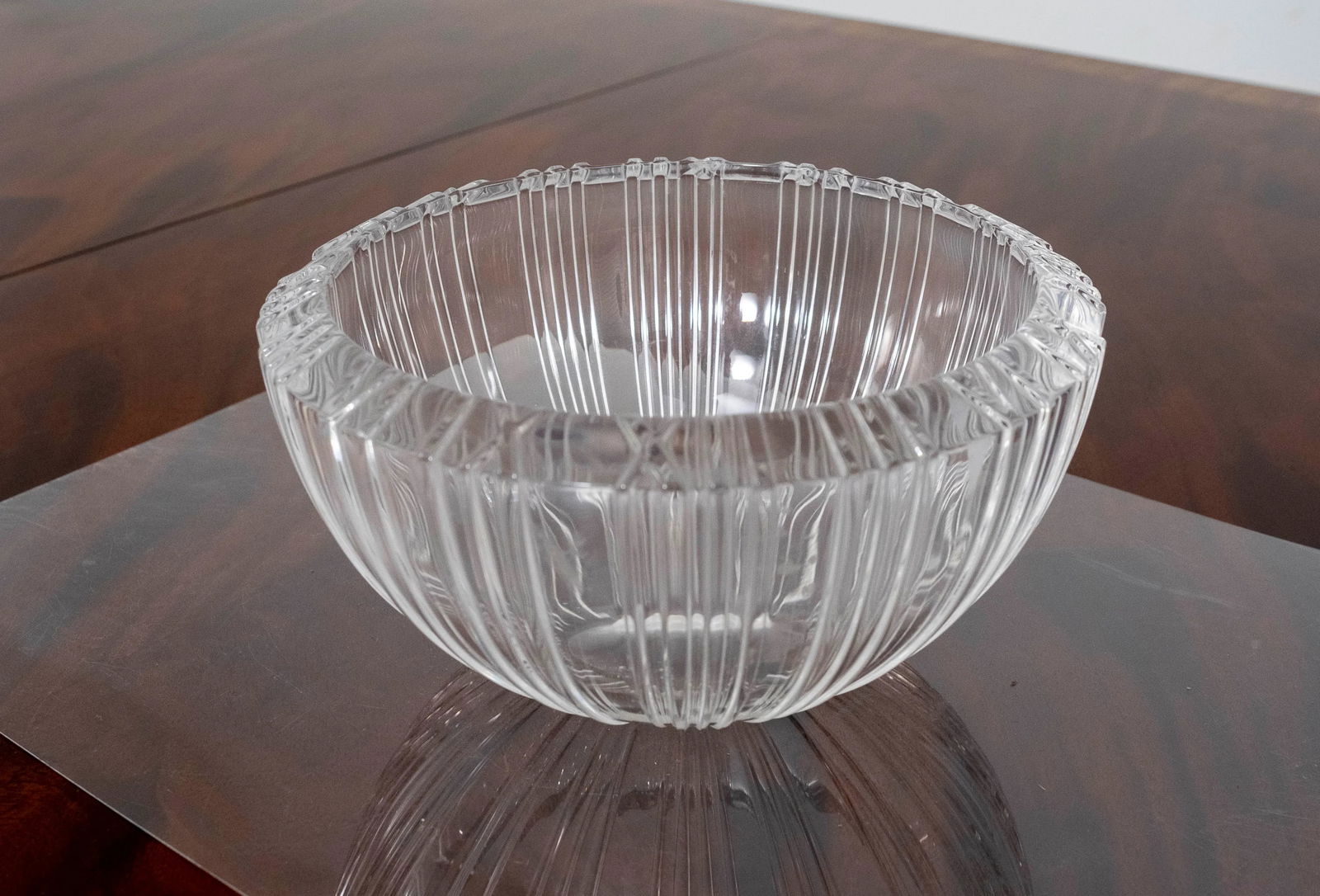 1960s Tiffany & Co Modern Style Cut Crystal Bowl - 2